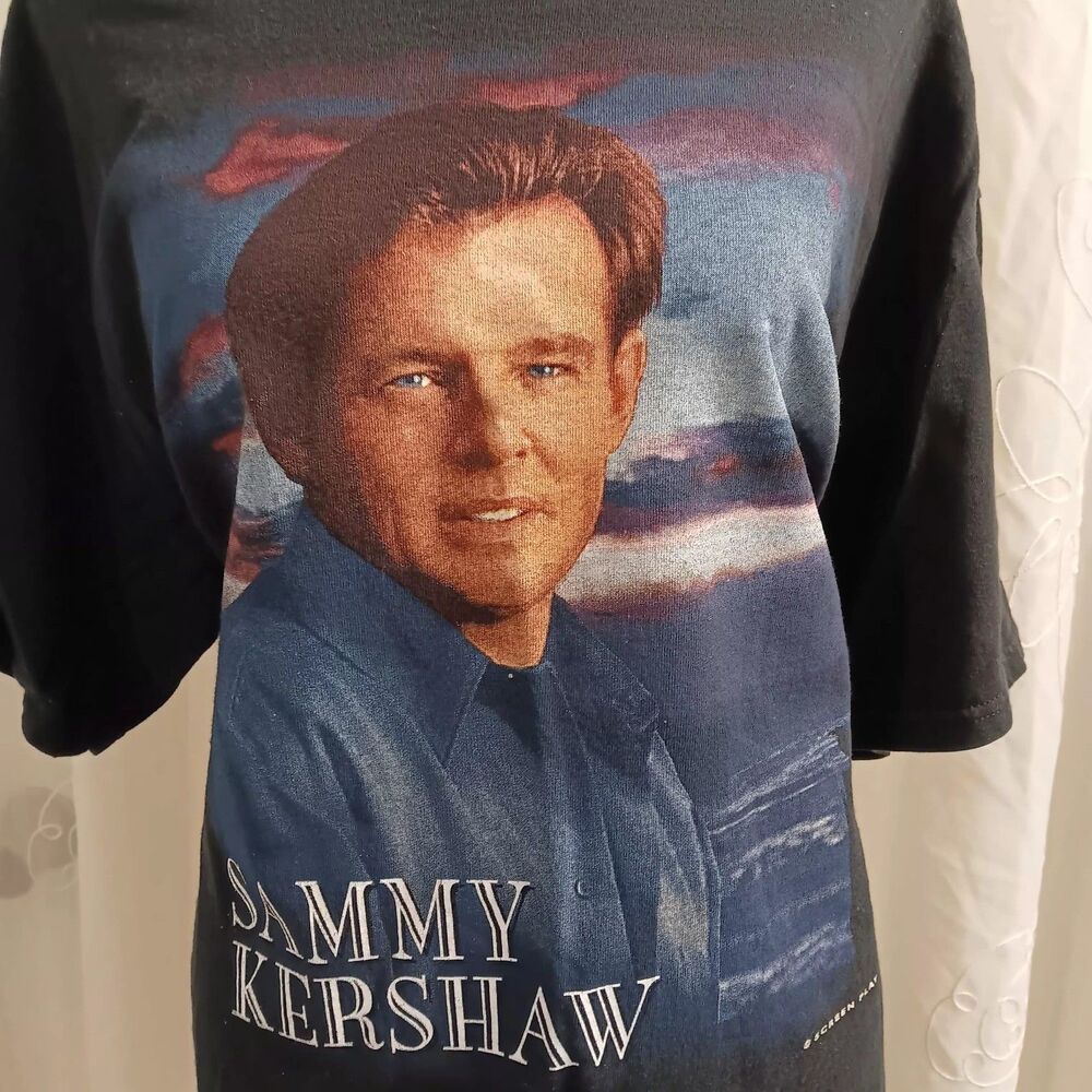 90's Sammy Kershaw Concert Tee Unisex Sz Large Country Western Festival Revival